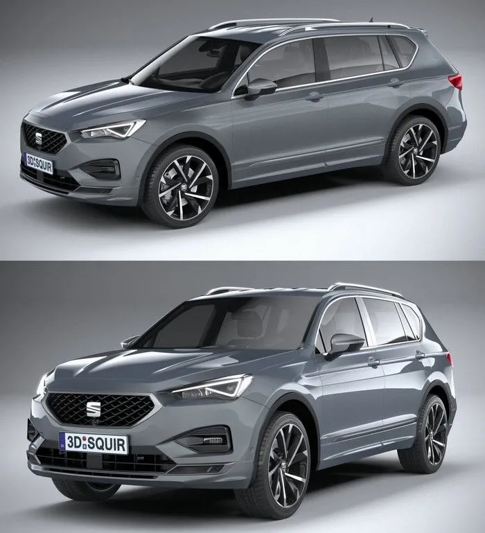 PBR Game 3D Models – Seat Tarraco FR 2021