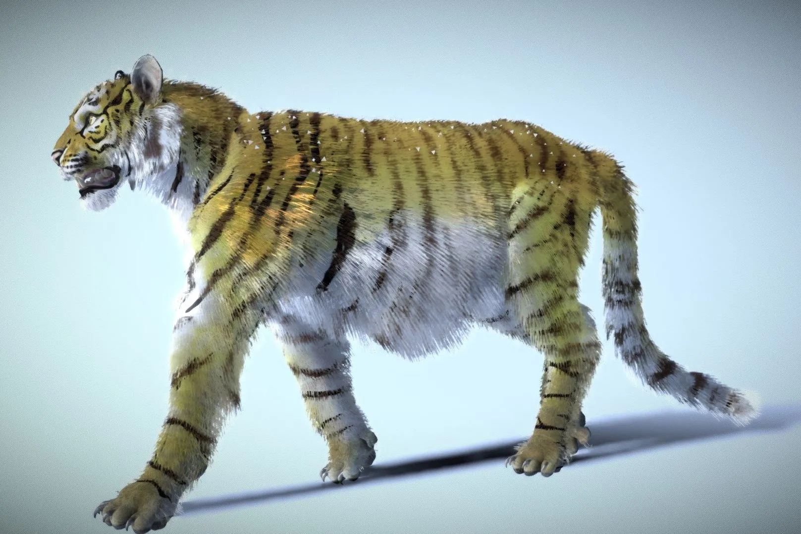 PBR Game 3D Models – Siberian Tiger