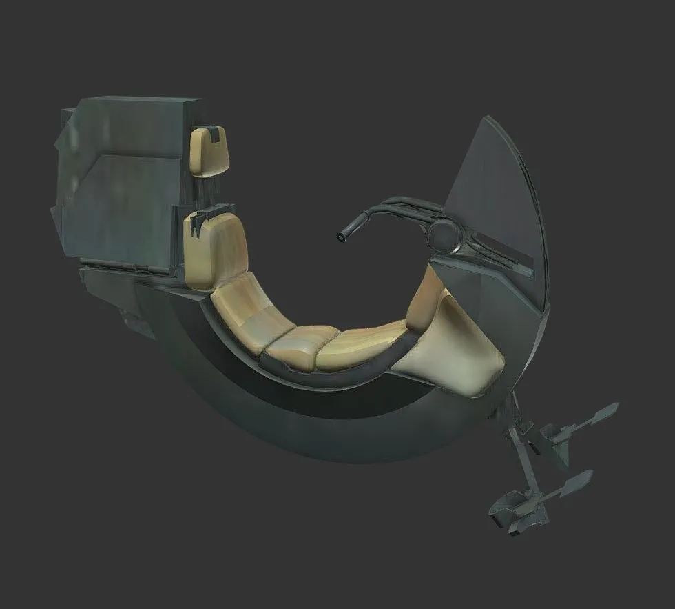 PBR Game 3D Models – Sith Speeder