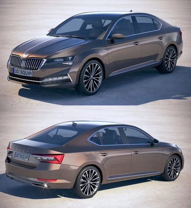 PBR Game 3D Models – Skoda Superb 2020