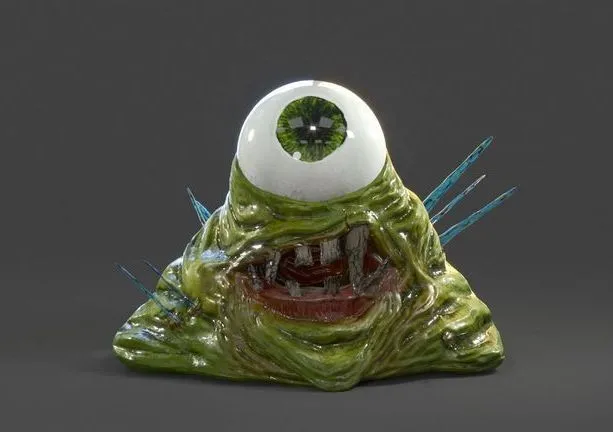 PBR Game 3D Models – Slime Crystal Monster