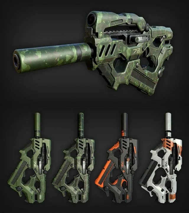 PBR Game 3D Models – SMG 48