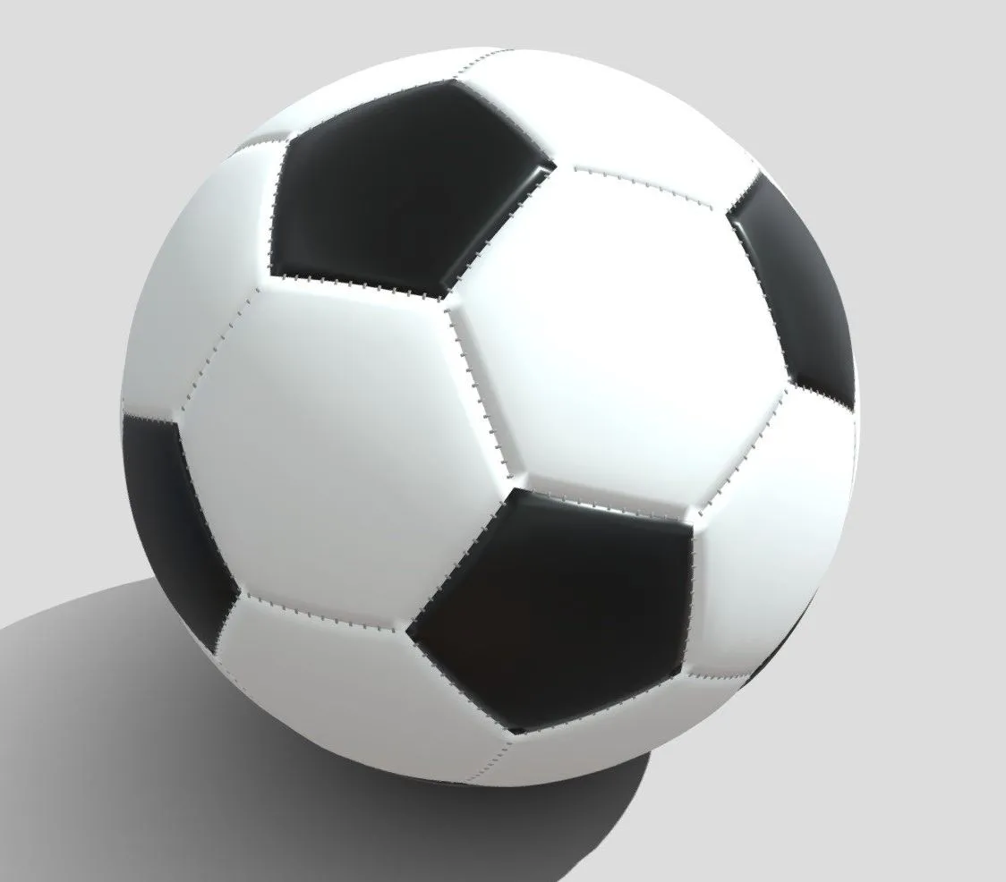 PBR Game 3D Models – Soccer Ball In Blender And Other Formats