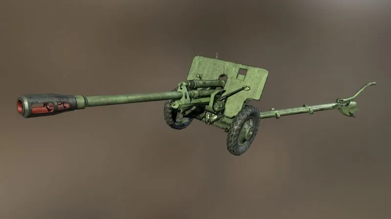 PBR Game 3D Models – Soviet cannon ZIS 3