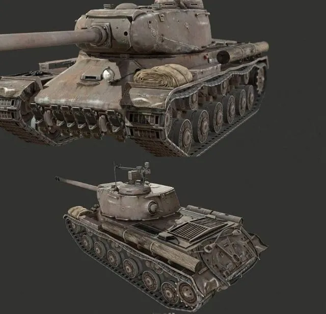 PBR Game 3D Models – Soviet WW2 Tank IS2