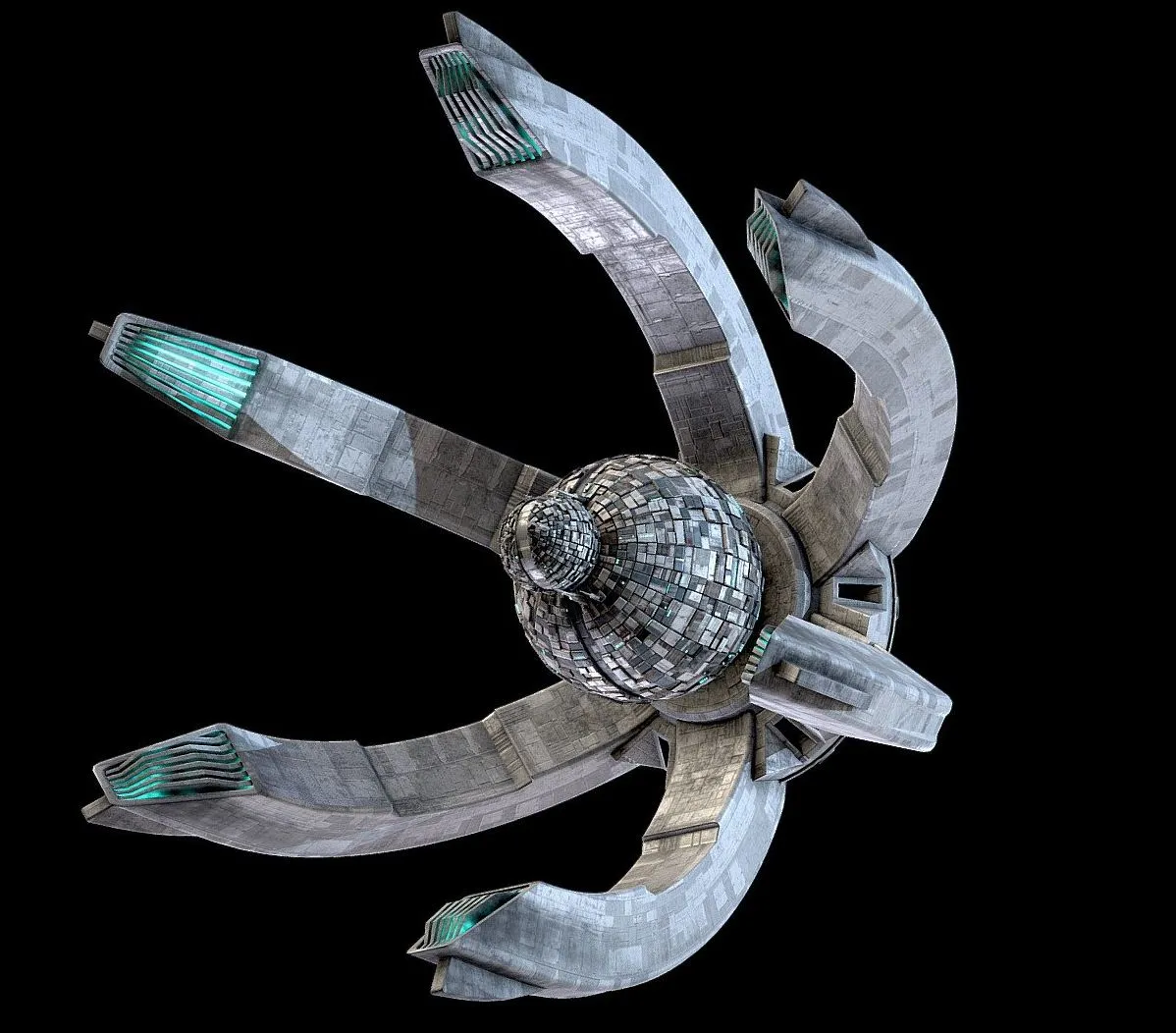 PBR Game 3D Models – Space Station The Crown