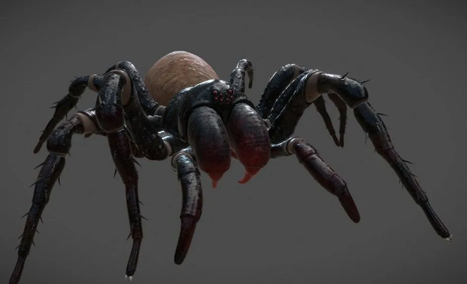 PBR Game 3D Models – Spider for vr game