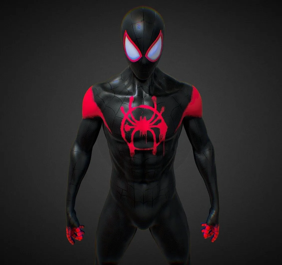PBR Game 3D Models – Spider Man Miles Morales