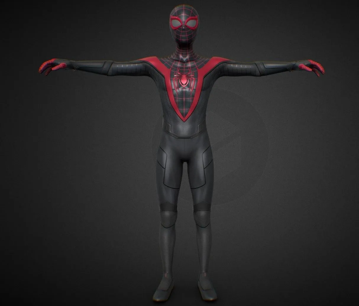 PBR Game 3D Models – Spiderman Miles Morales 3D Model