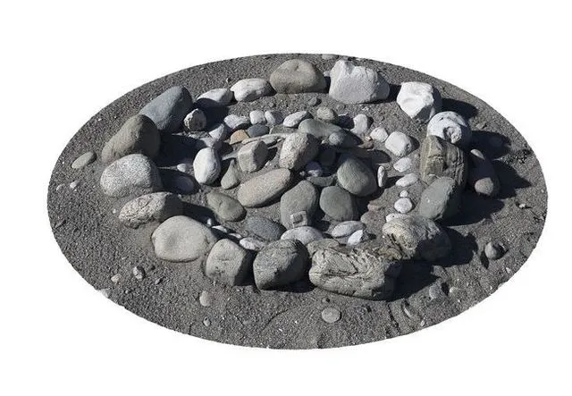 PBR Game 3D Models – Stacked stones on the ground