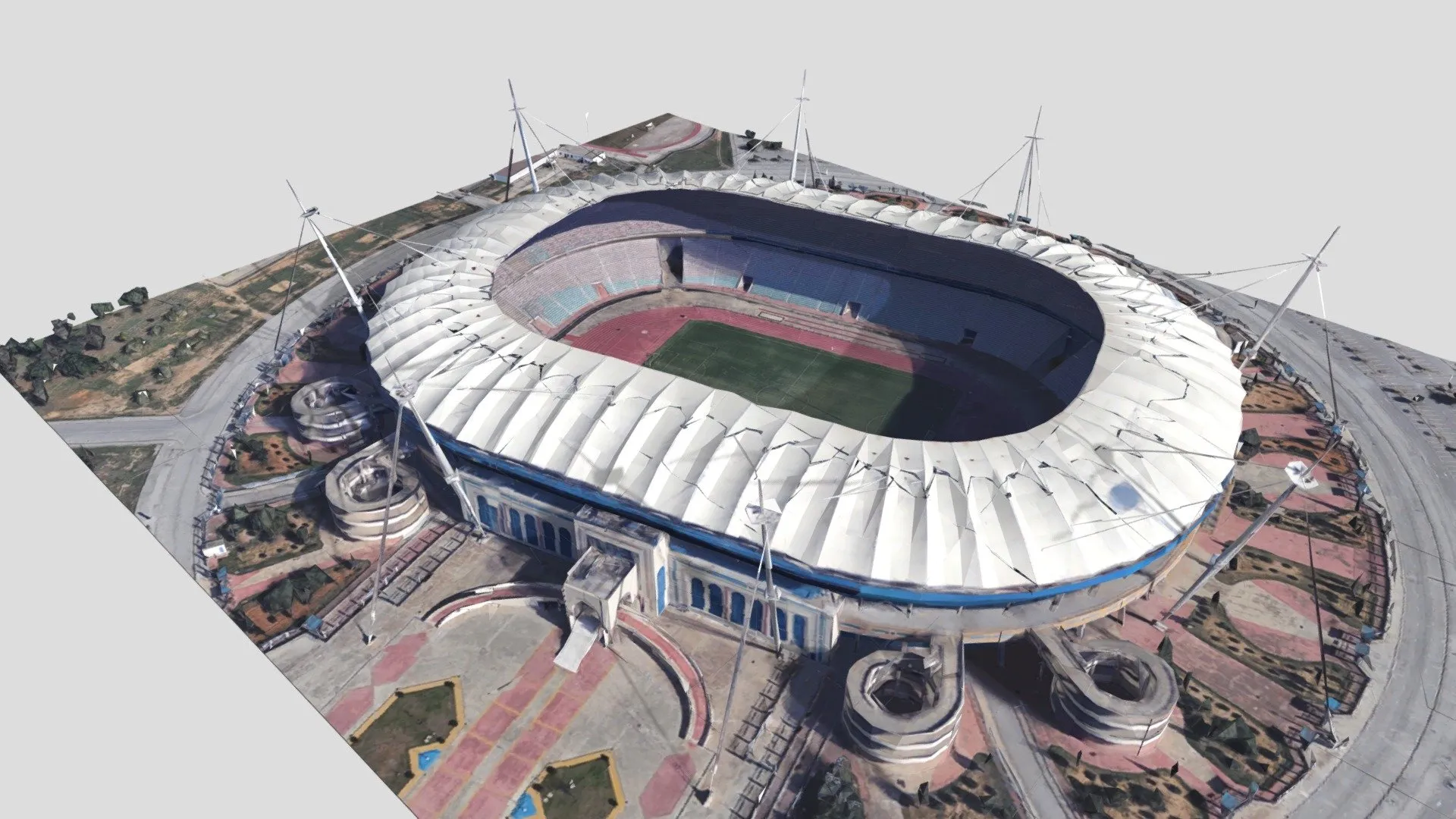 PBR Game 3D Models – Stade Olympique De Rades Tunisie