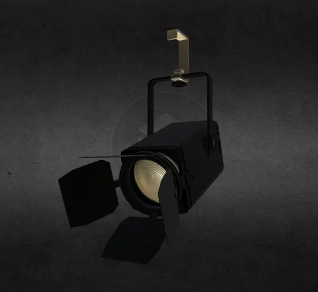 PBR Game 3D Models – Stage Lights Barn Doors
