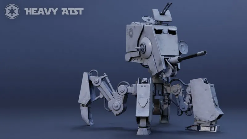 PBR Game 3D Models – STAR WARS – Heavy ATST