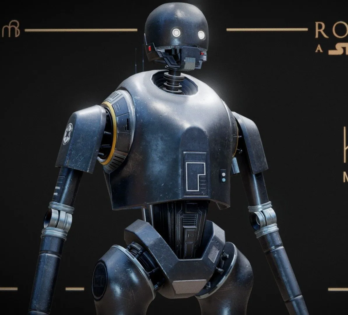 PBR Game 3D Models – Star Wars K2so Highpoly Rigged