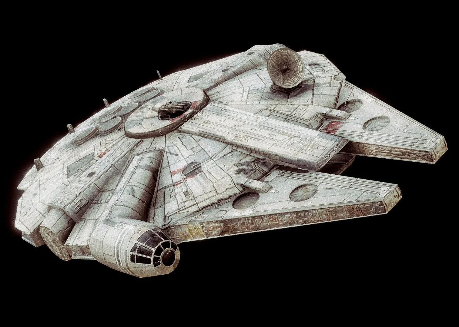 PBR Game 3D Models – Star Wars Millennium Falcon 1977