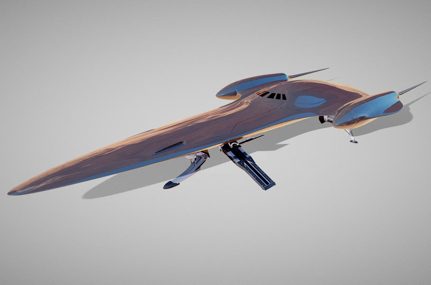 PBR Game 3D Models – Star Wars Naboo Royal Starship