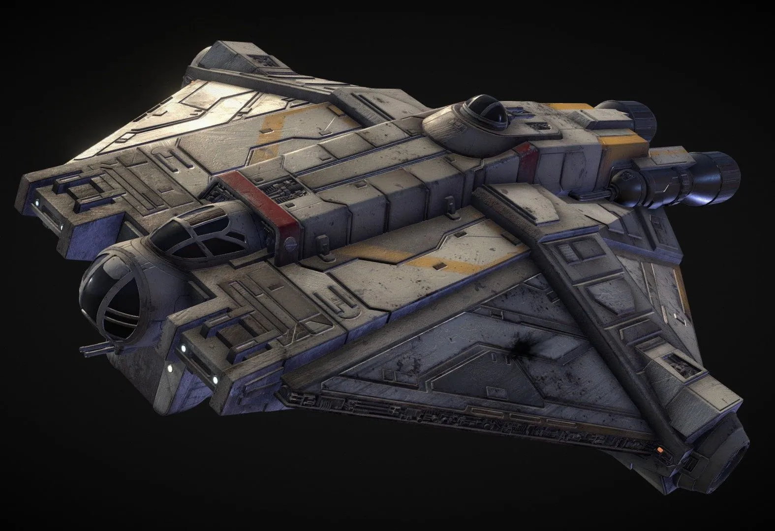 PBR Game 3D Models – Star Wars Rebels Ghost Vcx 100 8K Textures