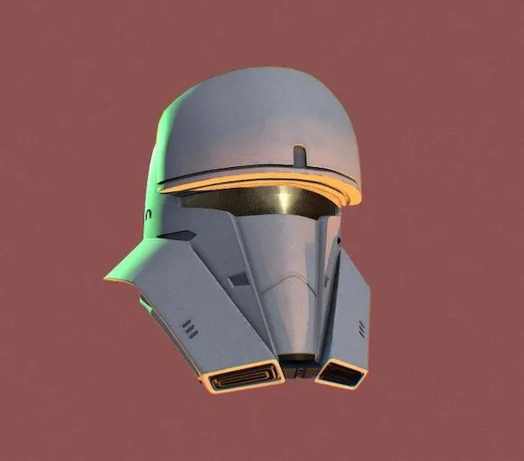 PBR Game 3D Models – Star Wars Tank Trooper Helmet
