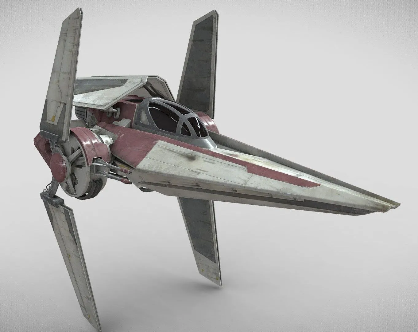 PBR Game 3D Models – Star Wars V Wing Nimbus Class
