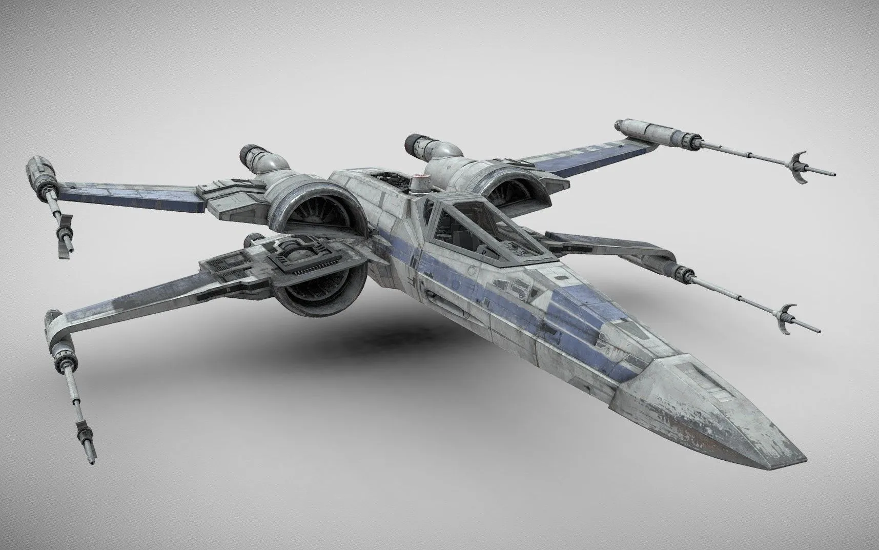 PBR Game 3D Models – Star Wars X Wing T70