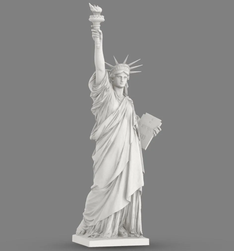 PBR Game 3D Models – Statue De La Liberte