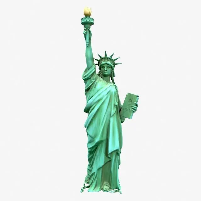 PBR Game 3D Models – Statue Of The Liberty