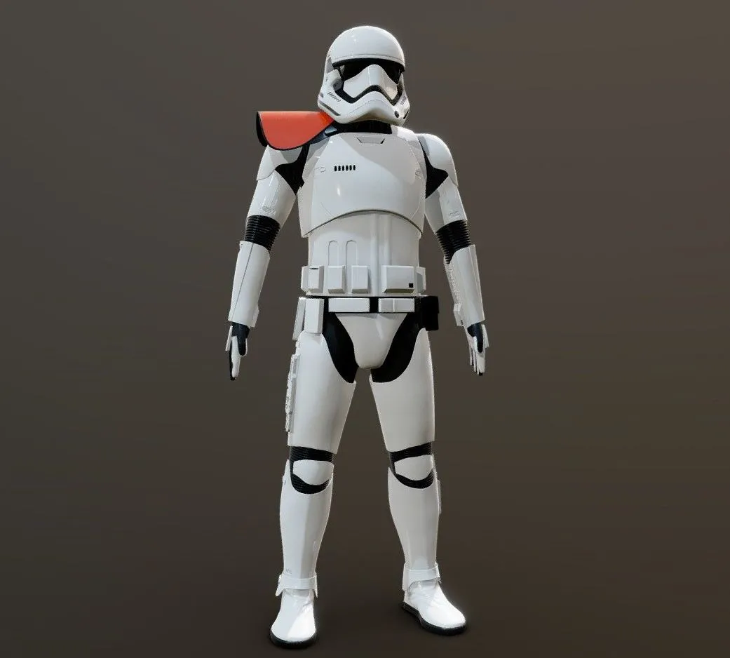 PBR Game 3D Models – Stormtrooper Officer First Order