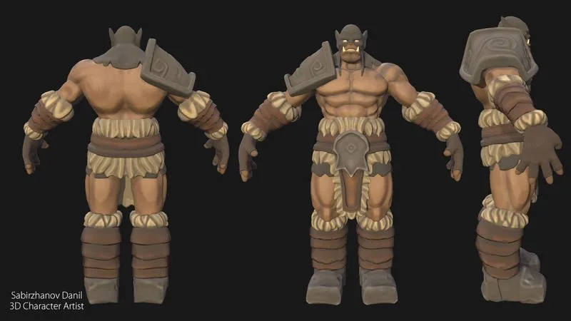 PBR Game 3D Models – Stylized ork