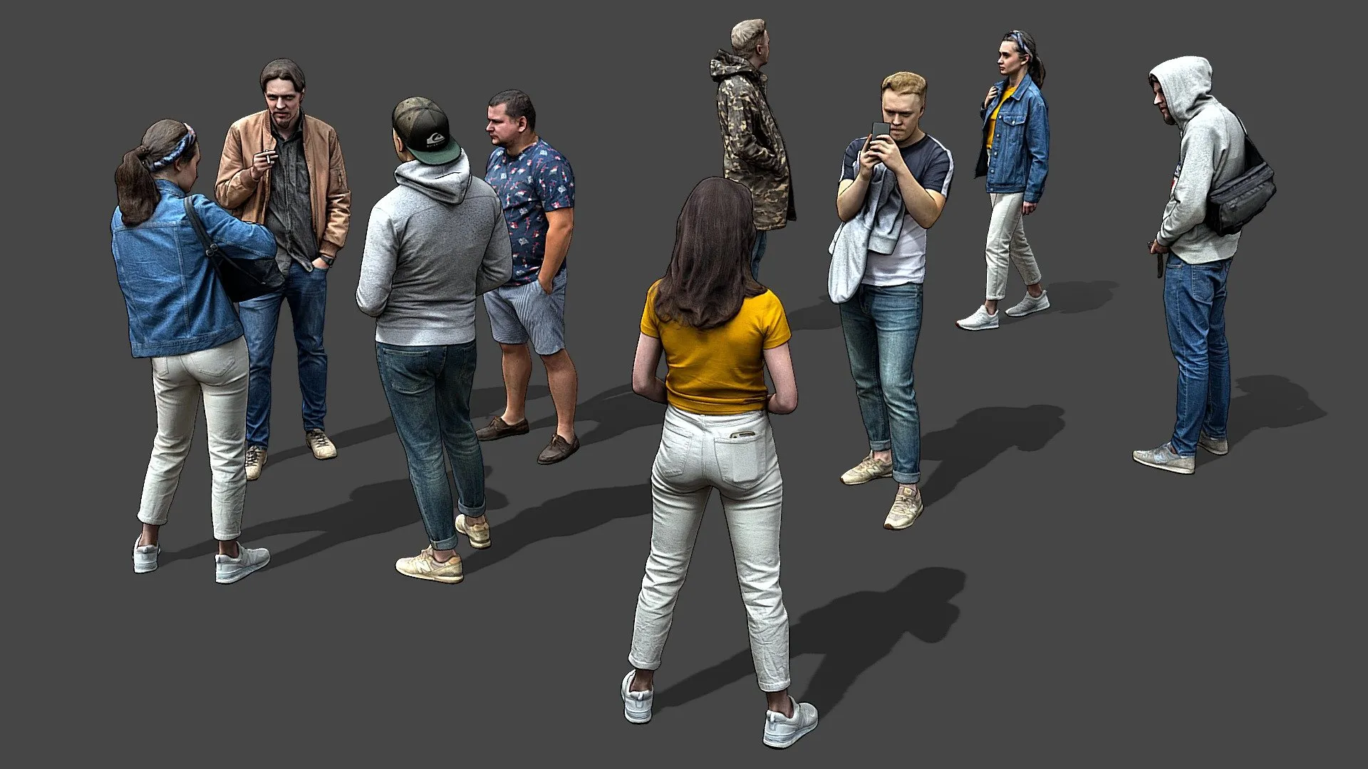 PBR Game 3D Models – Stylized People Pack Vol1