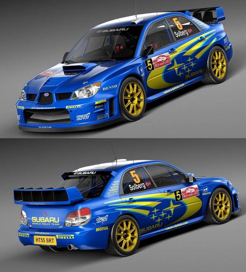 PBR Game 3D Models – Subaru Impreza STi WRC 2006