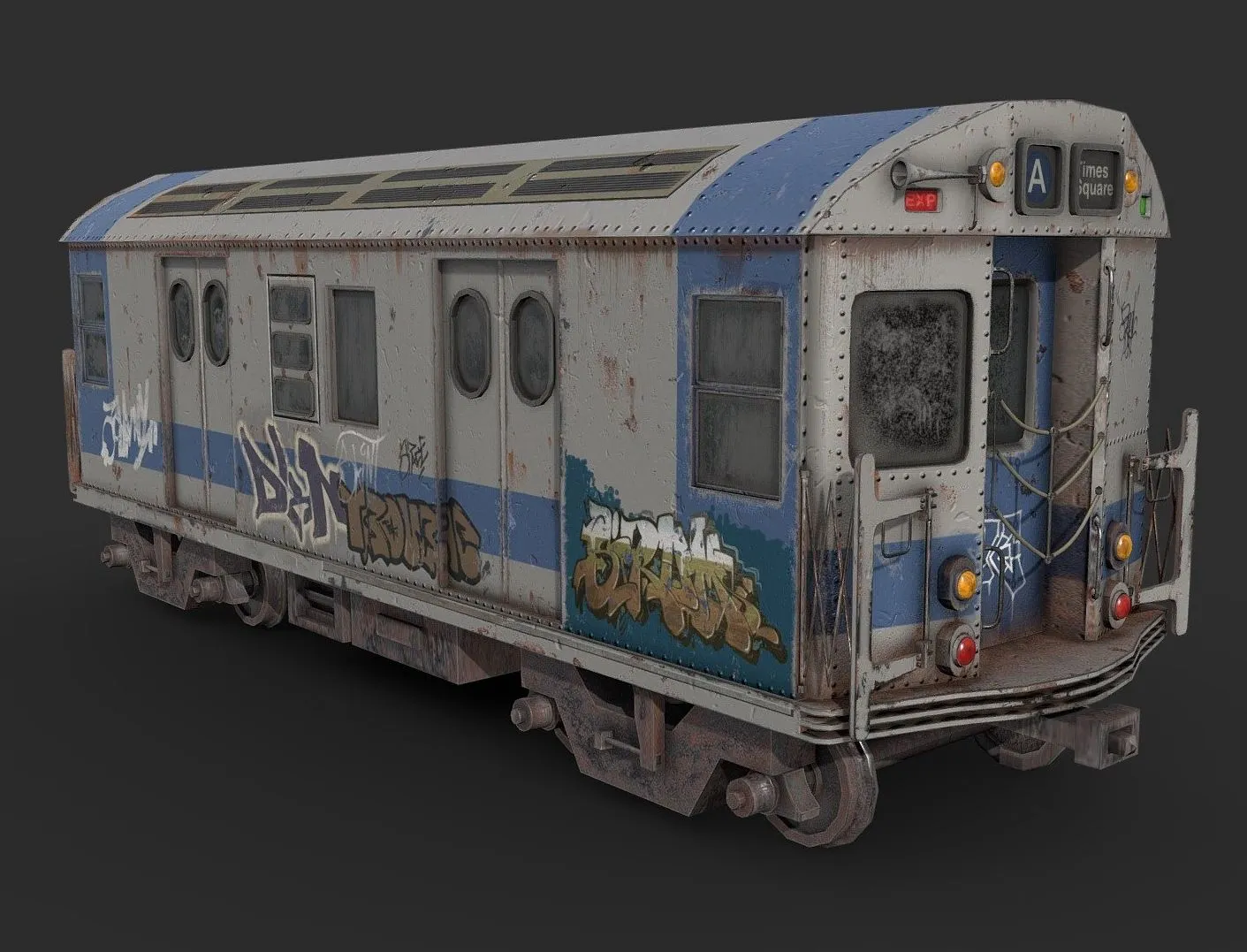 PBR Game 3D Models – Subway Train