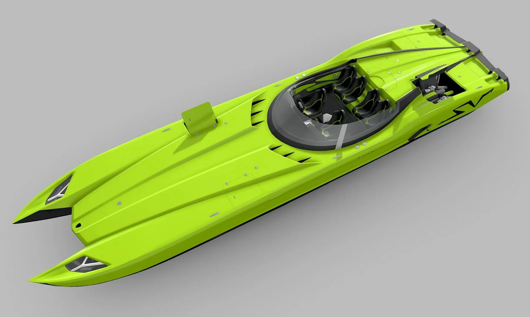 PBR Game 3D Models – Superveloce Speedboat Lamborghini Style