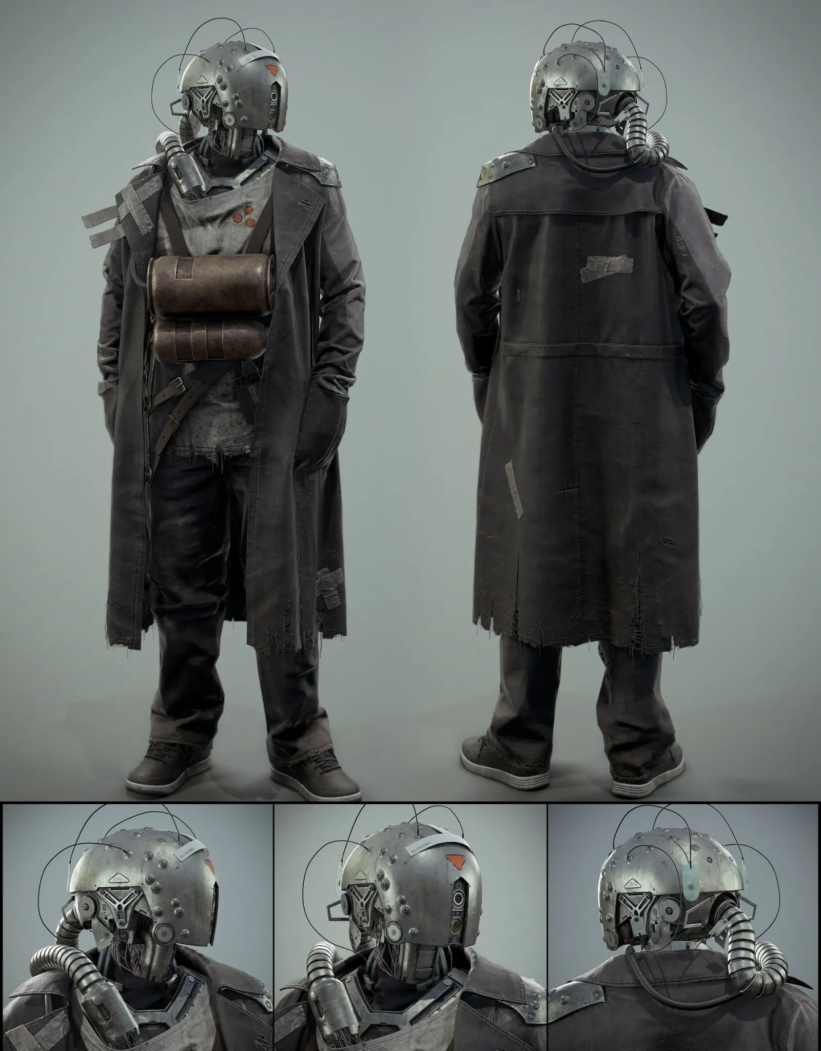 PBR Game 3D Models – Survivor Cyborg 1