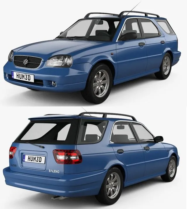 PBR Game 3D Models – Suzuki Baleno (Esteem) 1999