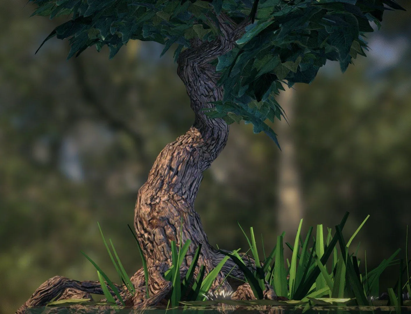 PBR Game 3D Models – Swamp Tree