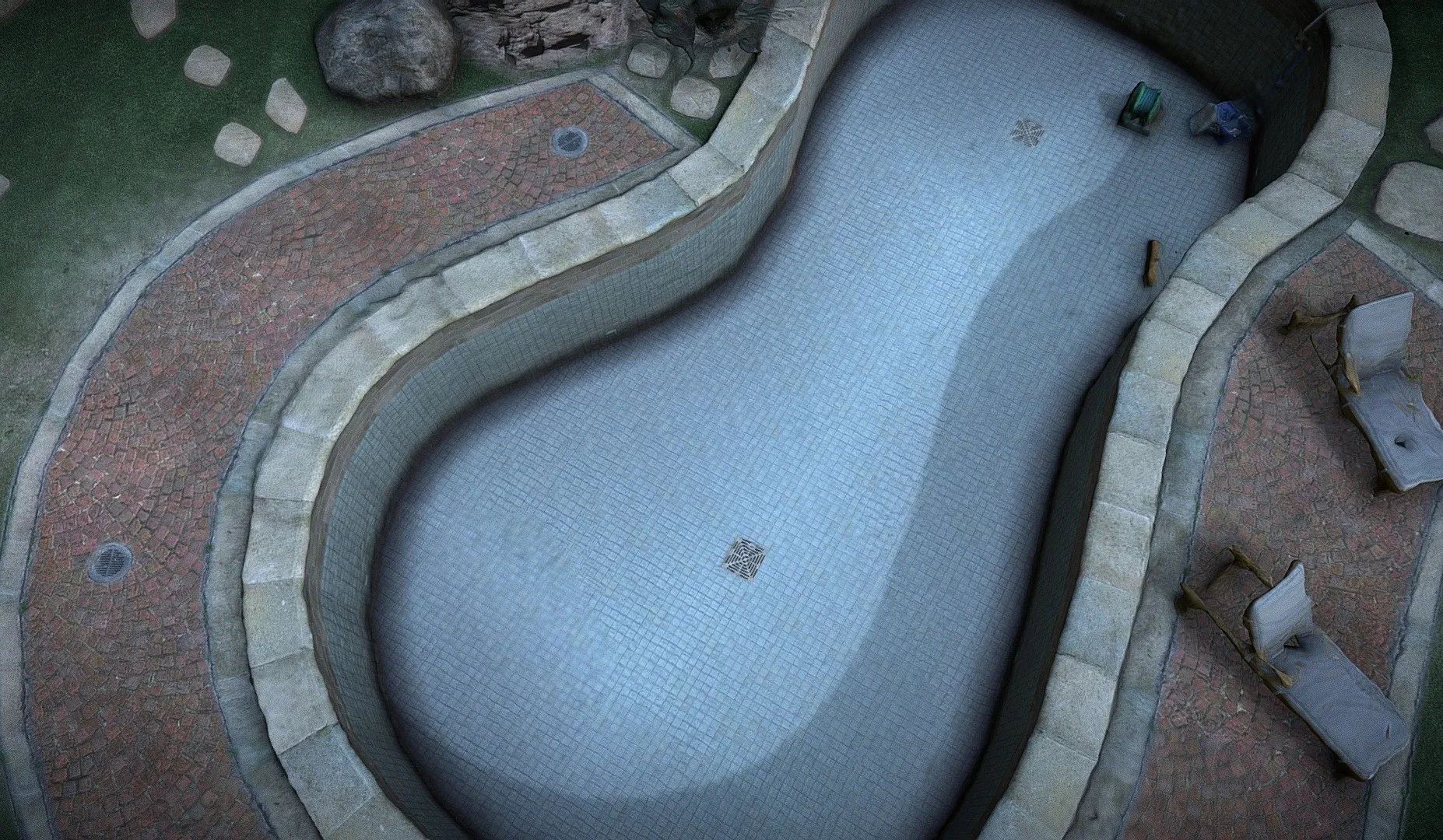 PBR Game 3D Models – Swimming Pool 3D Scan