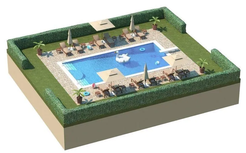 PBR Game 3D Models – Swimming Pool