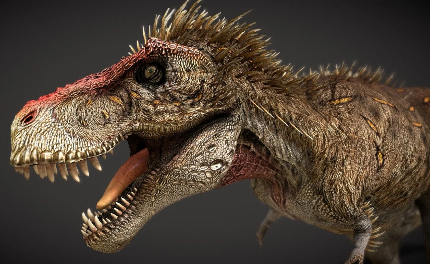 PBR Game 3D Models – T Rex Feathered Classic