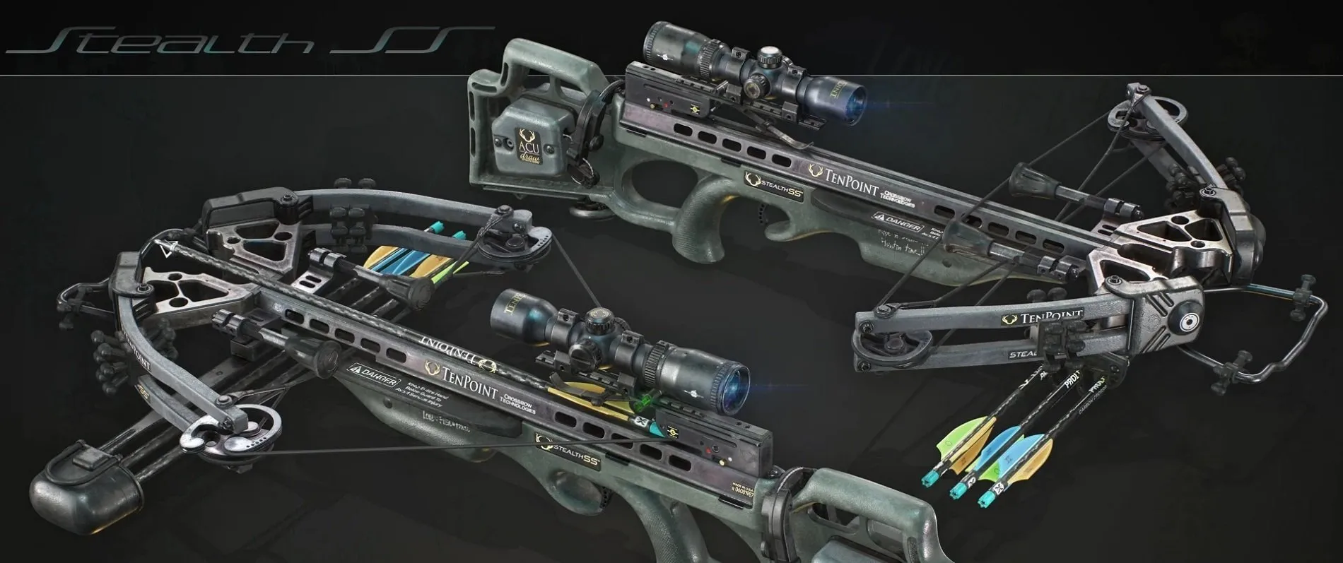 PBR Game 3D Models – Tenpoint Stealth SS Crossbow