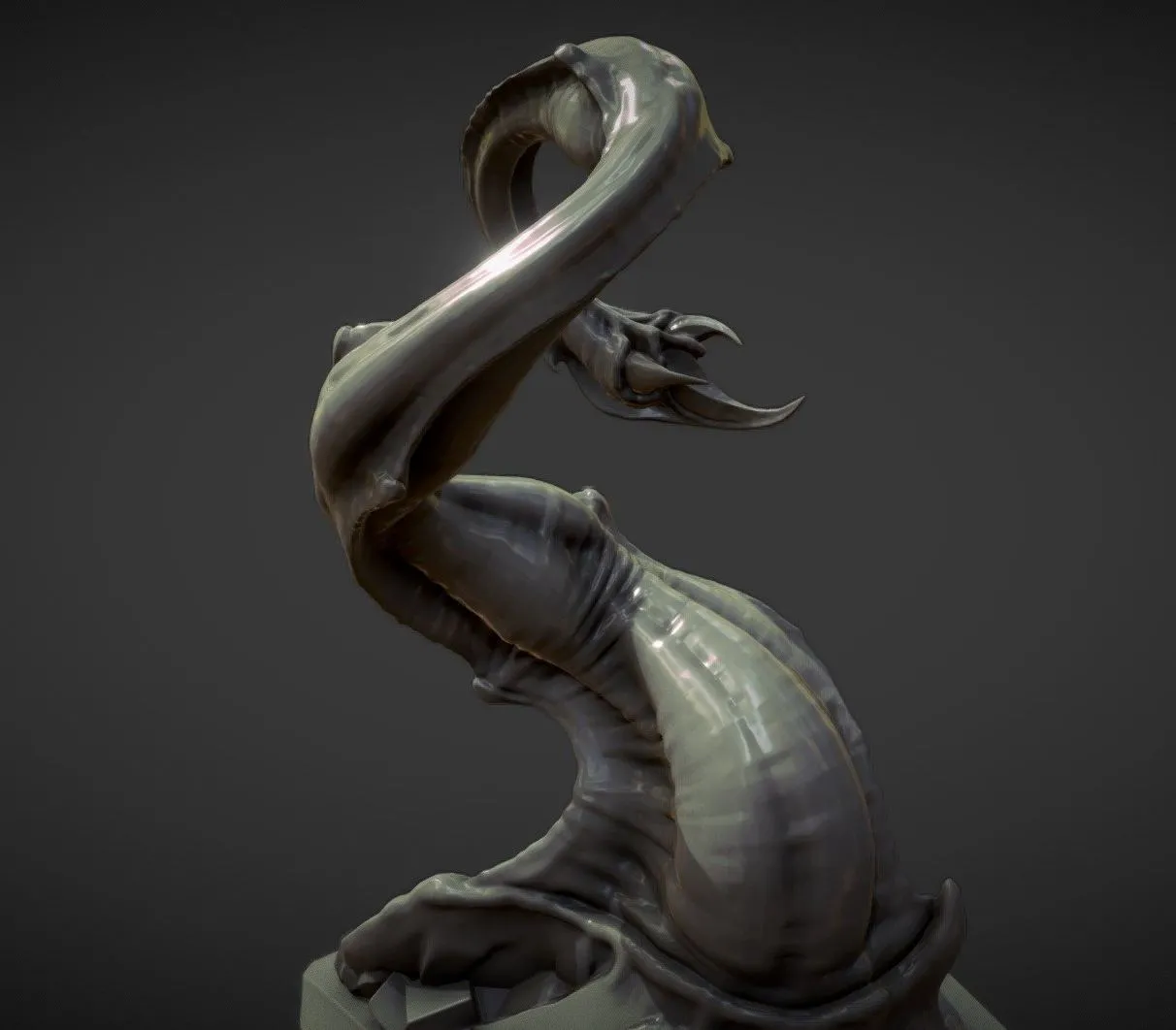 PBR Game 3D Models – Tentacle Organic Modeling Exercise