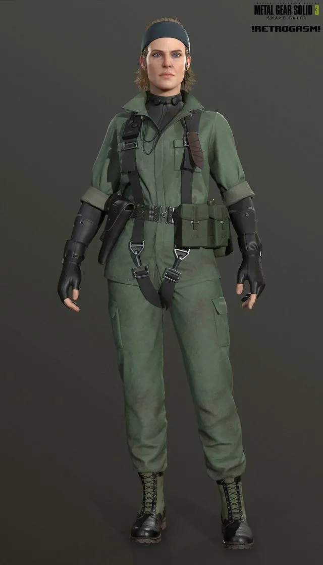 PBR Game 3D Models – The Boss from Metal Gear Solid 3 Snake Eater
