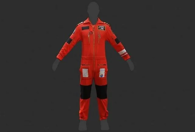 PBR Game 3D Models – The flight cloth of Bristow for helicopter or chopper