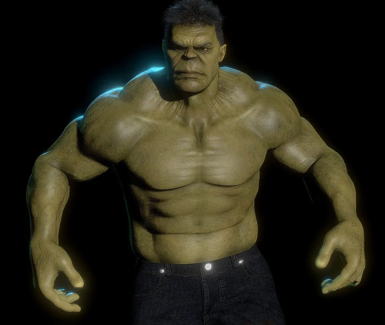 PBR Game 3D Models – The Hulk Avengers Full Bodycinematic Model