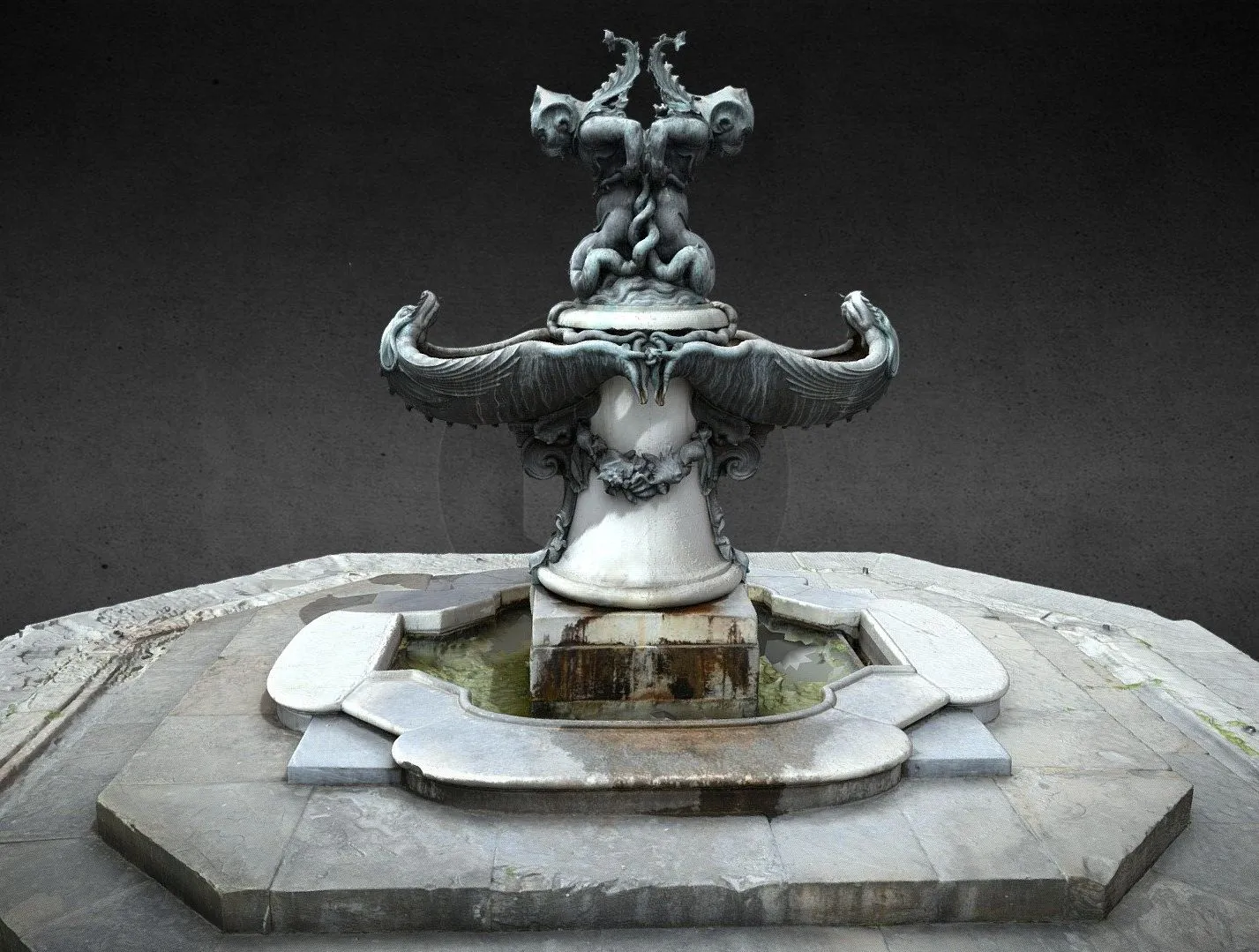 PBR Game 3D Models – The Marine Monsters Fountain East By P Tacca