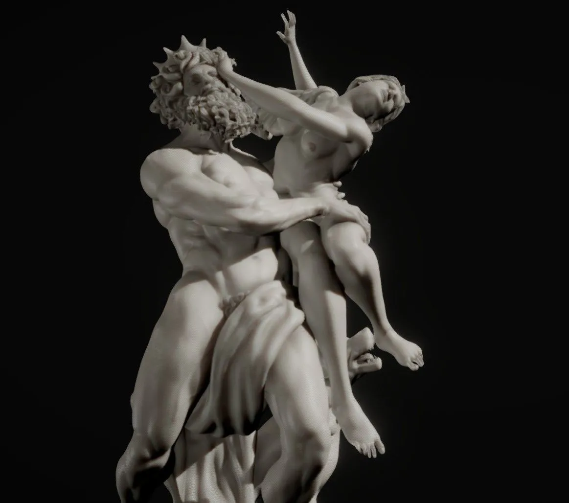 PBR Game 3D Models – The Rape Of Proserpina