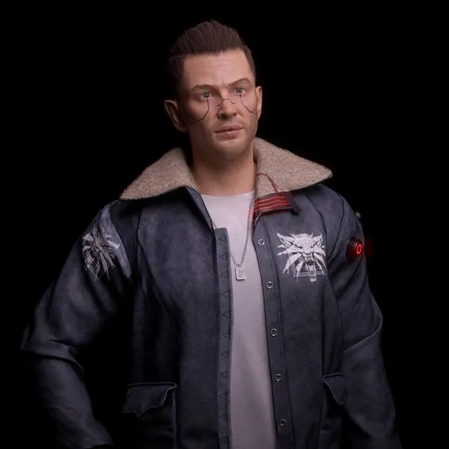 PBR Game 3D Models – Tom Hardy – Cyberpunk 2077 Fan Art