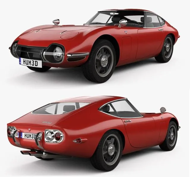 PBR Game 3D Models – Toyota 2000GT 1969