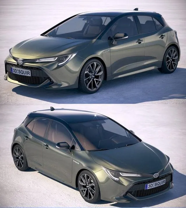 PBR Game 3D Models – Toyota Auris 2019