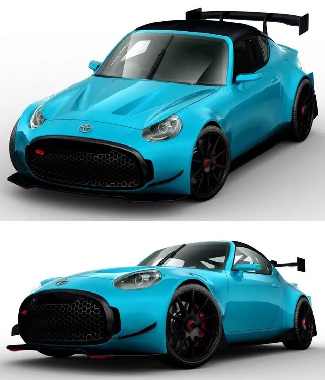 PBR Game 3D Models – Toyota S-FR Racing Concept 2016