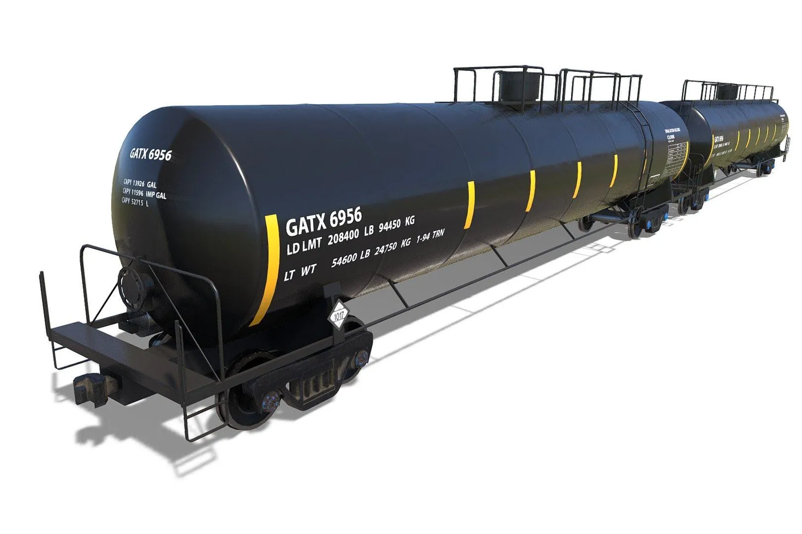 PBR Game 3D Models – Train Rail Railway Car Carriage